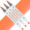 Artfinity Sketch Marker Sets - Set of 3 - Pumpkin PEach YR3-35, Vibrant, Professional, Dye-Based Alcohol Markers for Artists, Drawing, Travel, & More
